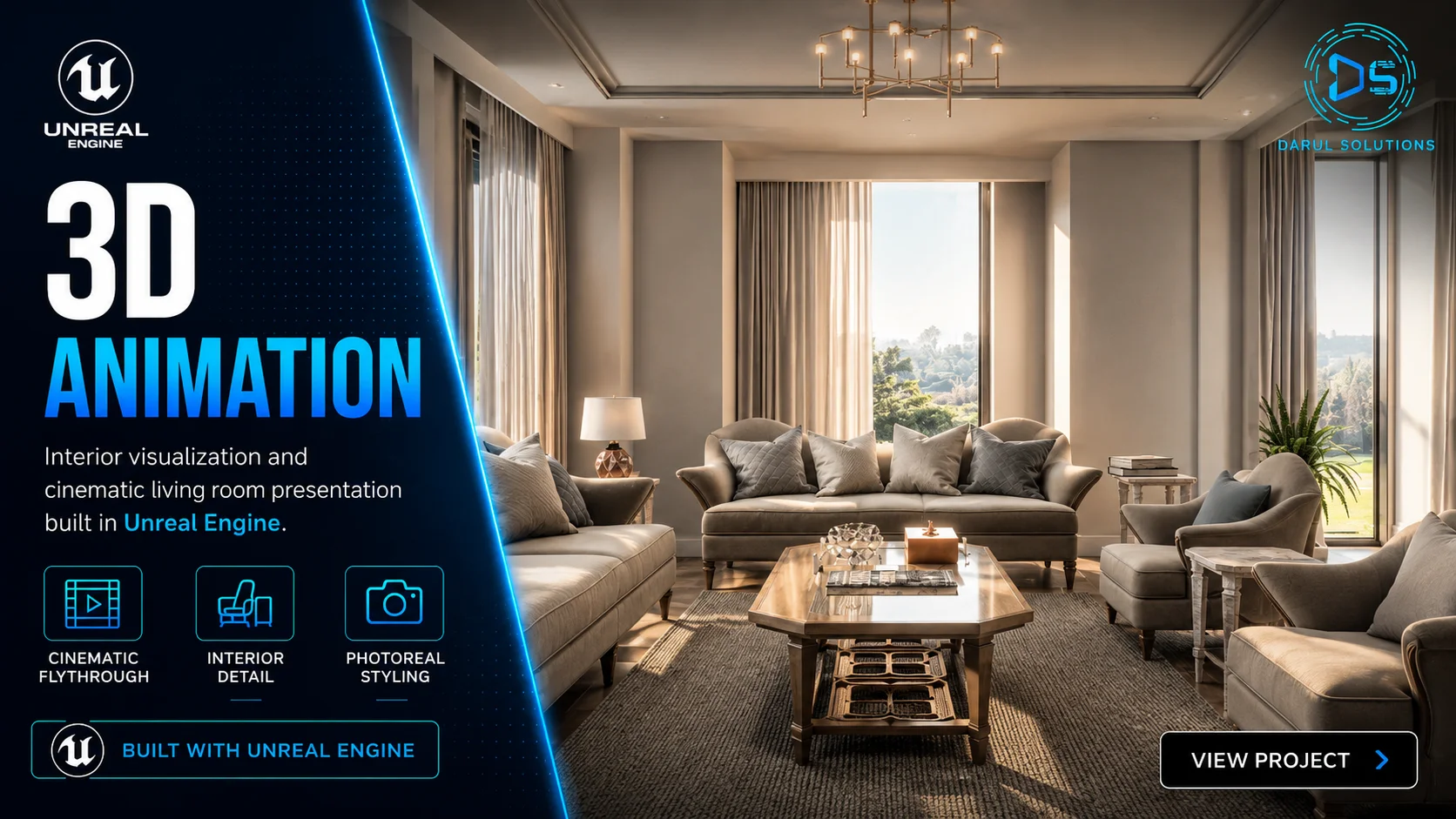 Gardenia Interior 2 Animation - 3D Animations visualization screenshot 1